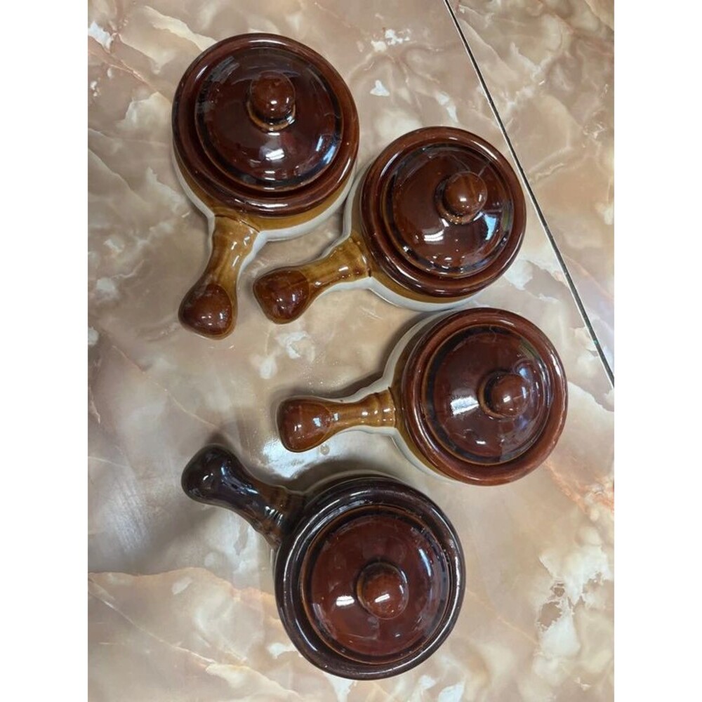 Set of 4 vintage soup holders